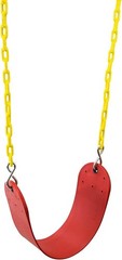 Heavy-Duty Red Swing Seat with Easy Install Carabiners – 250 lbs Capacity