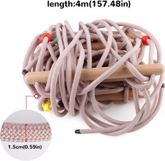 2M Outdoor Rope Bridge Ladder for Backyard Playground & Fitness Training