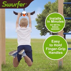Ninja-Twister Swing Spins Set: Slackline Attachments – 360° Handle Twist-Spin Fl
