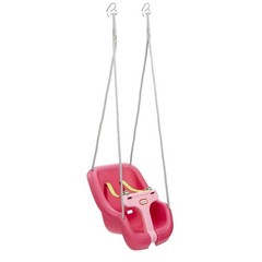 Little Tikes 2-in-1 Snug and Secure Swing, High Back Swing, Magenta