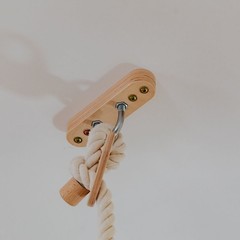 Kids Climbing Ropes Set Ceiling Mounted Swing Rings Ladder Indoor Play Gym