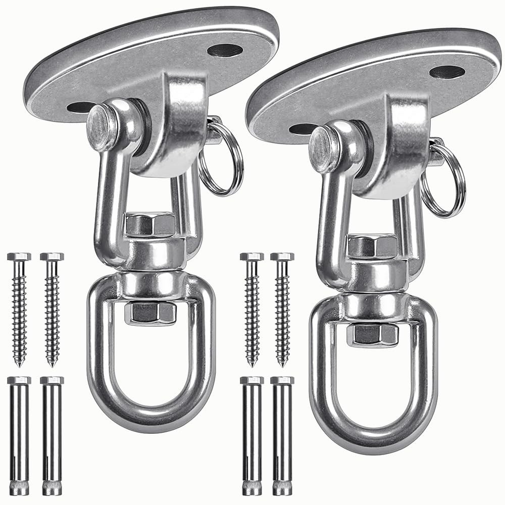 Ceiling Swing Mount Stainless Steel Swing Hangers Free Swivel Swing Hooks for…