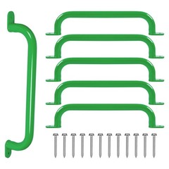 6 Pack 17 Inch Green Metal Safety Handles for Playground – Swing Set Accessor…