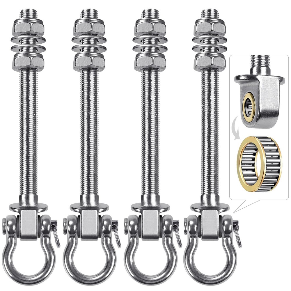 Heavy Duty Swing Hangers with Bearings – Set of 4 Stainless Steel 304 Hardwar…