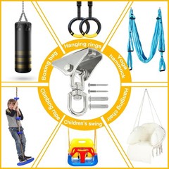 Heavy Duty Swing Hangers for Wooden Sets 2000 LB Capacity 360 Swivel Stainles…