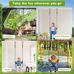 Heavy Duty Swing Seat with Adjustable Rope Swing Seats for Kids Plastic Tree …