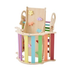 Uimoso 9-in-1 Toddler Climbing Set with Xylophone and Rainbow Design