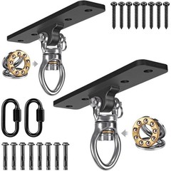 Heavy Duty Swing Hangers 2 Pack W/ Carabiner Indoor Outdoor Use 900LB Capacity