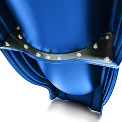 Ws 5032 Olympus Wave Slide 2Piece Plastic Slide for 5′ Decks, Blue