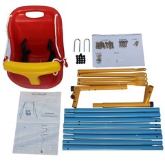 Toddler Swing with Safety Belt,Baby Toddler Indoor/Outdoor Metal Swing Set,55 lb