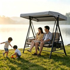 Swing Canopy Cover, 3 Seat Waterproof Outdoor Swing Covers for Outdoor Patio …