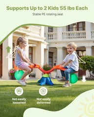 VEVOR Kids Seesaw 55 lbs Capacity 360 Degrees Rotating Teeter Totter Aged 3+