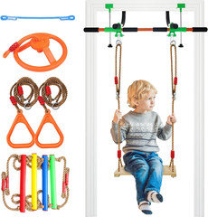Doorway Swing Mount for Kids & Door Pull up Bar for Adults, Indoor Kid Swing wit