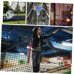 Climbing Cargo Net for Kids Outdoor Balcony Safety Net 4.9×9.8ft(1.5x3m) Black