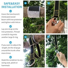 Tree Swing Hanging Straps Kit – Holds 1800 lbs (SGS Certified), 5ftx2 5FTx2