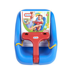 Little Tikes 2-in-1 Snug and Secure Baby Toddler Swing High Back Blue