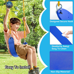 2 Pack Swing for Outdoor Swing Set, Swing Seat Replacement Kit with 66″ Heavy Du