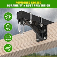 Heavy Duty Glider Swing Brackets, Swing Set Bracket with Reinforced Triangle …