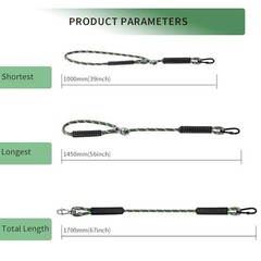 Heavy Duty Tree Swing Ropes Hammock, Adjustable Extendable 5.6ft(67″)of 2
