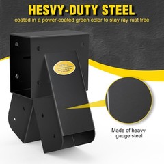 Rust-Resistant Black Swing Set Bracket – Easy Installation for Playgrounds