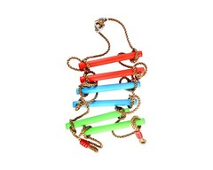 RAINBOW CRAFT 6.6FT CLIMBING ROPE LADDER NINJA LADDER FOR KIDS – NEW