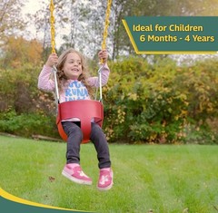 Durable Toddler Swing Seat – High Back Style with Easy Setup for Outdoor Fun