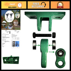 Heavy Duty Green Swing Hangers with Screws & Bolts – 5000 lb Capacity, 2 Pack fo