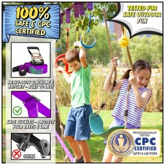 Trailblaze Ninja Warrior Obstacle Course for Kids – Ultimate Outdoor Fun 2×55…