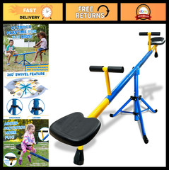 Swivel Teeter Totter for Toddlers 2-5, 360° Seesaw Expands for Kids 4-10, Outdoo