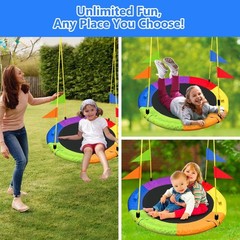 GVDV 40″ Saucer Tree Swing for Kids Outdoor Round Swing FREESHIP