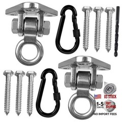 2-Pack Heavy Duty Swing Hanger Bracket, 1000 lbs Capacity, 304 3 holes-2Pack
