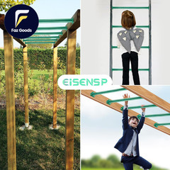 15 Set Metal Monkey Bars Ladder Rungs Set for Backyards Playground and Children