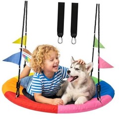 Tree Swing Saucer Swing for Kids, 900lbs Weight Capacity, with 24 Inch