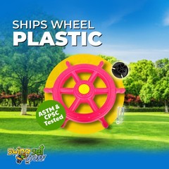 SWING SET STUFF INC. SHIPS WHEEL PINK toy boy girl fun outdoor playground 0230