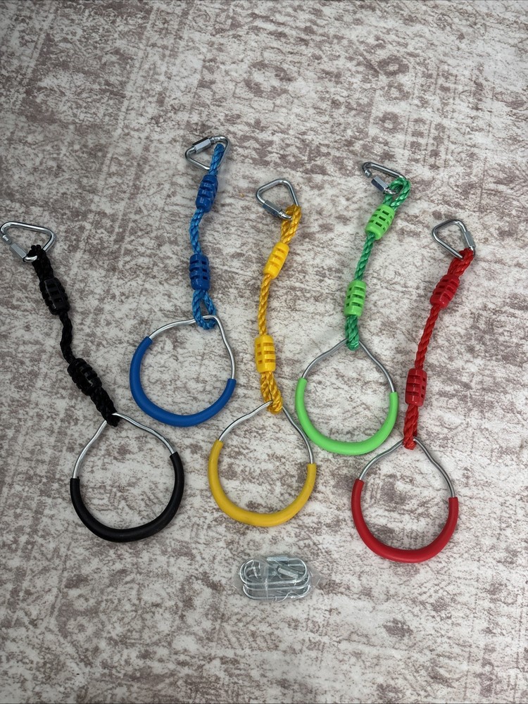 Ninja Rings Monkey Bars Swing Trapeze Bar Playground Swingset Rings Ninja Course