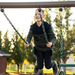 Lifetime 91069 Big Stuff Earthtone Swing Set – Durable Outdoor Play Playground