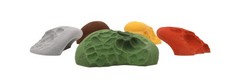 Atomik Rock Climbing Holds 5 Limestone Roof Jugs Set 1 in Assorted Earth Tones