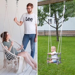 Hammock Hanging Kit Heavy Duty 360° Rotating Hanging Swing Hooks Stainless St…