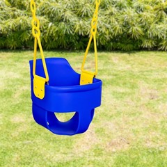 Premium High Back Full Bucket Toddler Swing Seat with Finger Grip, Plastic Co…