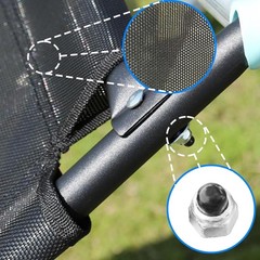 Universal Trampoline Slide 60″ * 20″ Slide with 2 Iron Plasticized Handles Buffe