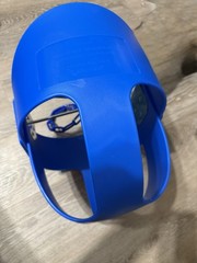 Blue Plastic Toddler Bucket Swing Seat with Chains for Ages 1-4 Years