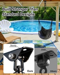 Porch Swing Hanging Kit Heavy Duty 1000lbs Stainless Steel, Easy to Install S…