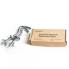 Zinc Heavy-Duty Replacement Hooks Holding Hammock Fit 3/8 Inch Dia. 1-1/4 to …