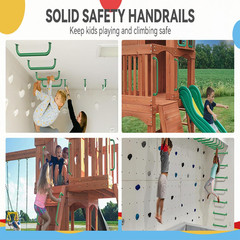17.3 Inch Safety Playground Handles Metal Indoor Outdoor Climbing Monkey Bars Sw