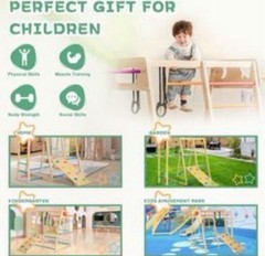 Paxato Indoor Playground, Climbing Toys for Toddlers 1-3 Inside with Basketball
