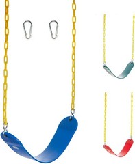 Outdoor Blue Strap Swing Seat for Kids – Heavy Duty, 250 lbs Capacity, Durable