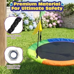 Tree Swing, 40 Inch Saucer Swing for Kids, 600lbs Weight Capacity, with