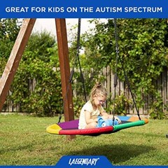 60 Inch Platform Tree Swing for Kids and Adults – Giant Flying Multicolored