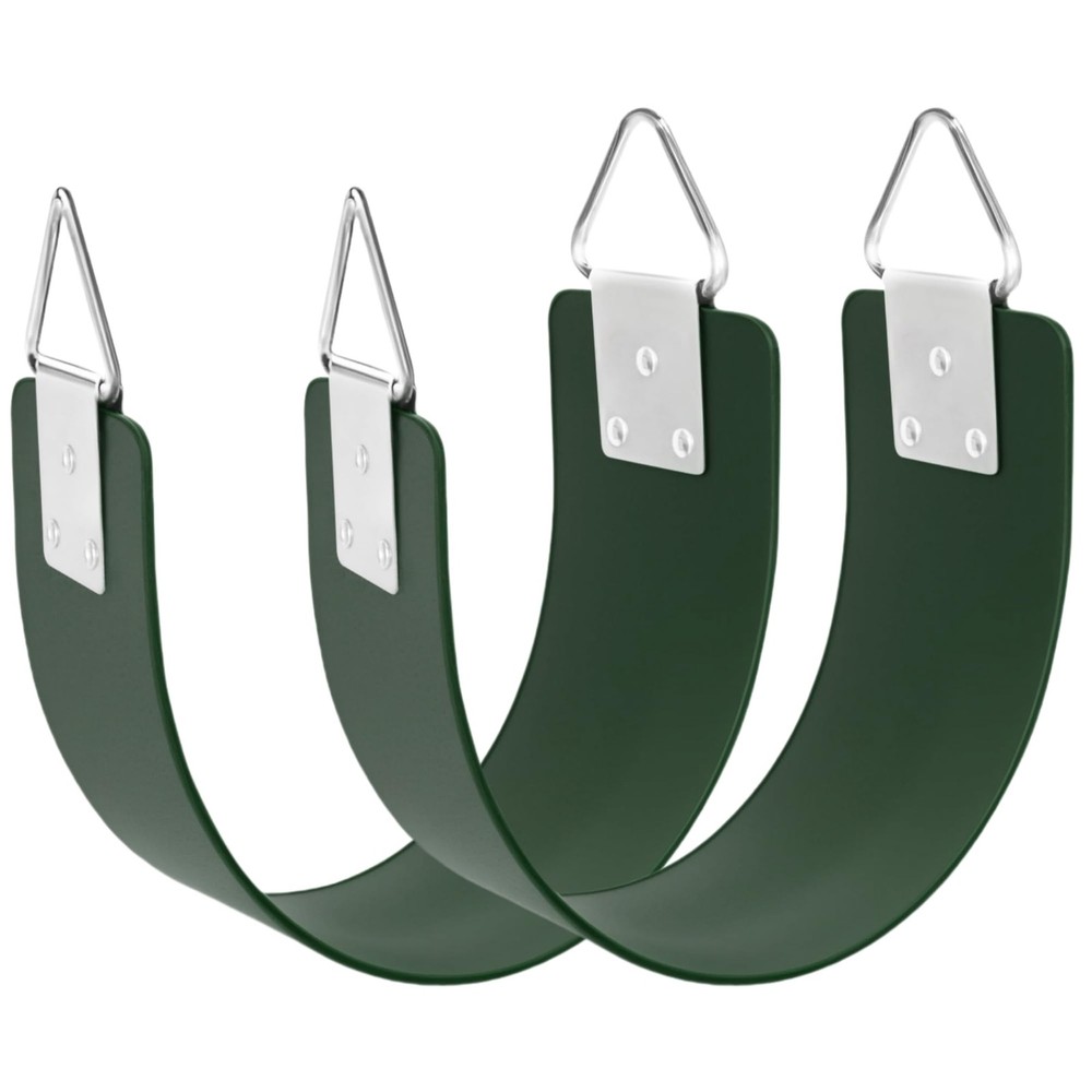 2 Pcs Swing Seat with Metal Triangle Ring 30.4 x 5.9 Inch Heavy Duty Swing Set