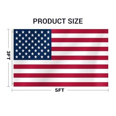 American Flags For Outside, 3×5 Ft American Flag Outdoor Heavy Duty, USA 3x5FT